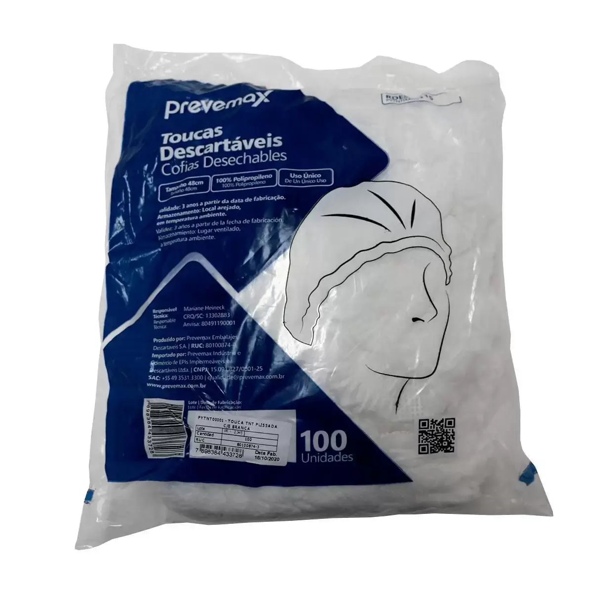 Touca Descartável TNT