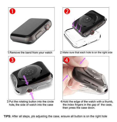 Tampa Transparente Para Apple